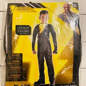 Black Adam Kids Costume with Light-Up Feature- Size 4/6